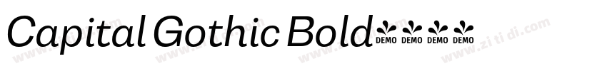 Capital Gothic Bold字体转换